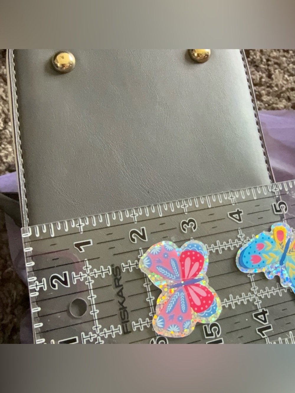 NIKKY by NICOLE LEE White Paris Illustration Satchel Bag NEW w/ Purse Charms - Picture 11 of 16